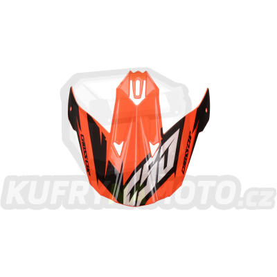 kšilt pro přilby Cross Cup Two, CASSIDA (oranžový fluo/bílý/černý/šedý)