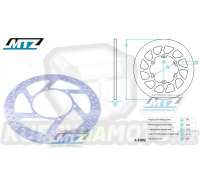 Kotouč brzdový MTZ Classic - VOR MX400+MX450+MX500+MX503+MX530+EN400+EN450+EN503+EN530