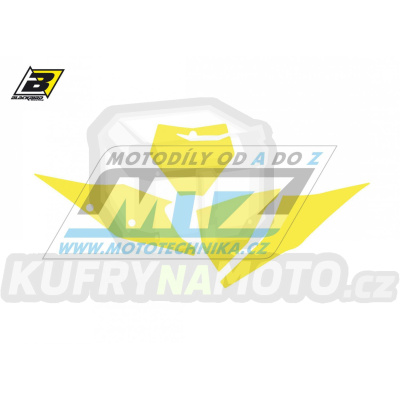 Polepy číslových tabulek (vystřižené) - KTM SX+SXF / 23 - barva žlutá