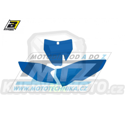 Polepy číslových tabulek (vystřižené) - Husqvarna FC+TC / 14-15 - barva modrá