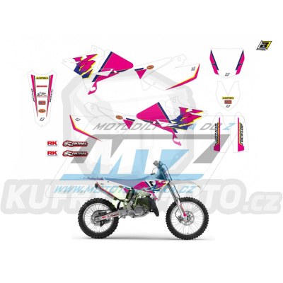 Polepy na motocykl Yamaha YZ125+YZ250 / 02-14 - (UFO RESTYLING) typ polepů Retro