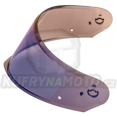 plexi pro přilby Modulo 2.0 s přípravou pro Pinlock, CASSIDA (modré chromové)
