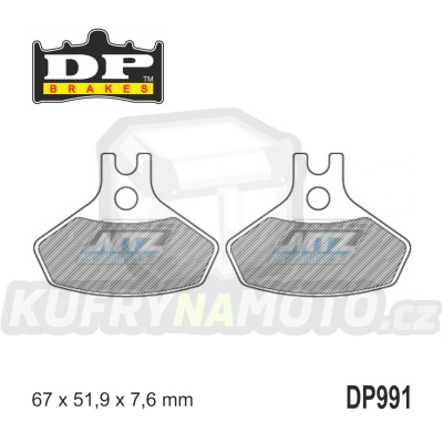 Destičky brzdové DP991 - DP BRAKES směs Premium Sinter OEM
