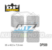 Destičky brzdové DP509-RDP DP Brakes - směs RDP X-RACE Titanium (balení 4ks)