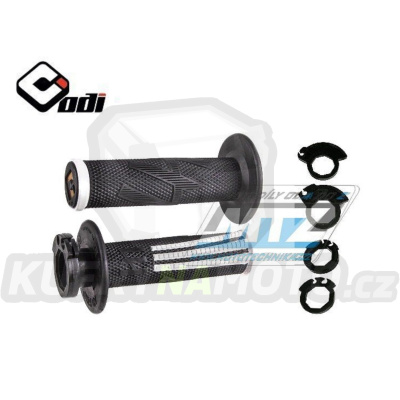 Rukojeti ODI V2 LOCK ON EMIG PRO (2takt+4takt včetně 5 nástavců) - černo-bílé