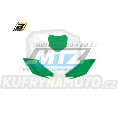 Polepy číslových tabulek (vystřižené) - Honda CRF250 / 14-17 + CRF450 / 13-16 - barva zelená