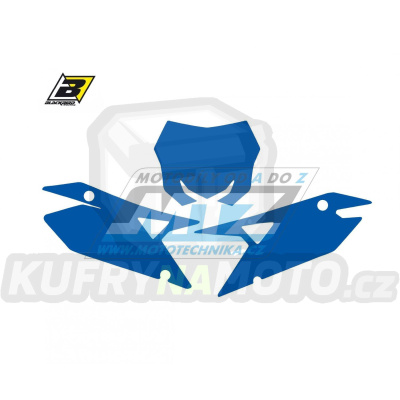 Polepy číslových tabulek (vystřižené) - Suzuki RMZ250 / 19-23 + RMZ450 / 18-23 - barva modrá