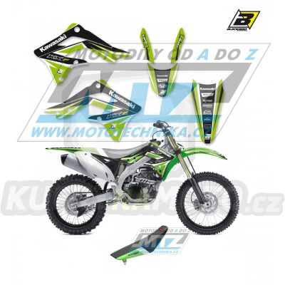 Polepy s potahem sedla (sada polepů a potah sedla Dream) - Kawasaki KXF450 / 12-15 - typ polepů Dream4