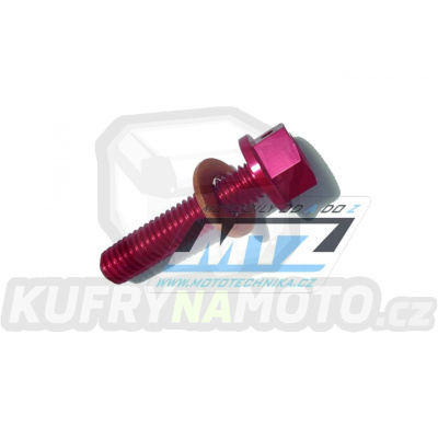 Šroub výpustný magnetický M8x35mm (závit 1,25) - Honda CRF150R / 06-12 + CRF450R / 02-08 + CRF450X / 05-12 - červený