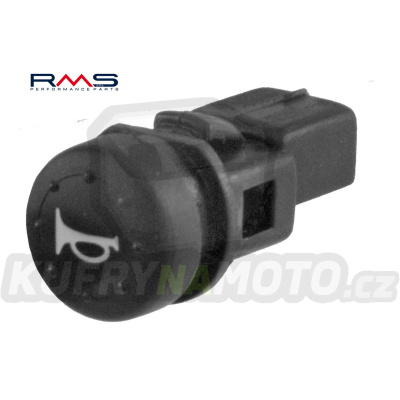 Tlačítko klaksonu RMS 246130060 kulaté černý