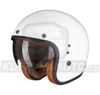 Moto přilba SCORPION BELFAST EVO LUXE bílá