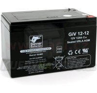 12Ah (20hod) baterie, Stand by Bull Bloc GiV 12-12 BANNER 152x98x102