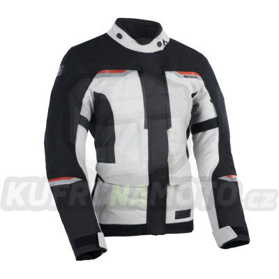 bunda MONDIAL 2.0 DRY2DRY™, OXFORD ADVANCED, dámská (světle šedá/černá/červená)