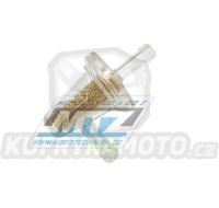 Filtr palivový/benzínový 90° s mikrofiltrem - průměr 1/4&quot; (6mm) - plastový