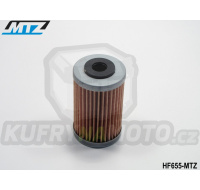 Filtr olejový HF655 - Husaberg FE250+FE390 Enduro+FE450 Enduro + FE501 + FE570 Enduro + Husqvarna FC450 + FE450 + KTM 250EXCF + 250XCF + 450EXC + 450XCF + 450XCW + 500EXC + 690 Supermoto R