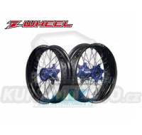 Kolo kompletní přední 3,50x17" (modrý náboj / černý ráfek) - Yamaha WR250X / 07-17