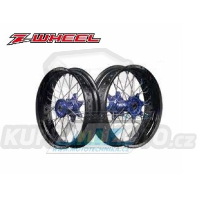 Kolo kompletní přední 3,50x17&quot; (modrý náboj / černý ráfek) - Yamaha WR250X / 07-17