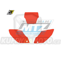 Polepy číslových tabulek (vystřižené) - Honda CRF250 / 04-05 - barva červená