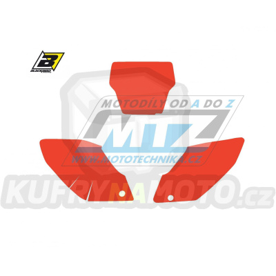 Polepy číslových tabulek (vystřižené) - Honda CRF250 / 04-05 - barva červená
