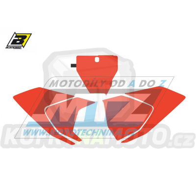 Polepy číslových tabulek (vystřižené) - Husqvarna FC+TC / 16-18 - barva červená
