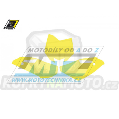 Polepy číslových tabulek (vystřižené) - Husqvarna TC250 / 08-13 + TC450 / 08-10 - barva žlutá