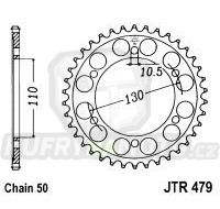 Řetězová rozeta JT YAMAHA YZF-R6 2006-2020 39 zubů, řetěz 530 - akce
