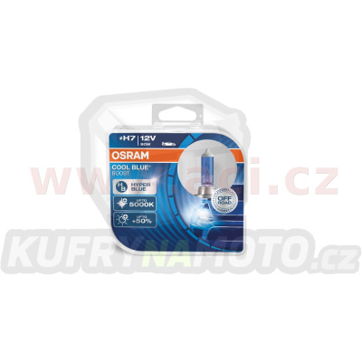 žárovky H7 12V 80W (patice PX26d) OSRAM COOL BLUE BOOST (bez homologace) (2 ks v boxu)