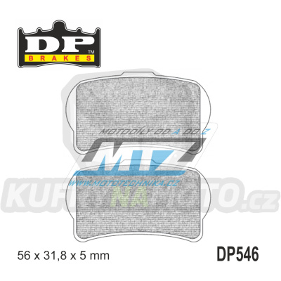 Destičky brzdové DP546-SDP DP Brakes - směs SDP Sport HH+