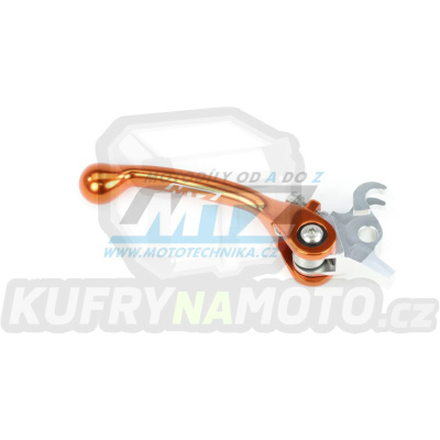 Páčka brzdy FLEX - KTM SX+SXF+EXC+EXCF / 05-13 + Husaberg + Husqvarna + Sherco SE+SEF + TM EN+MX - barva oranžová