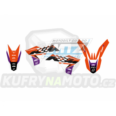 Polepy na motocykl (sada polepů Dream5) KTM EXC / 08-11 + SX+SXF / 07-10 - typ polepů Dream5