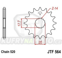 Řetězové kolečko JT JTF 564-12 12 zubů