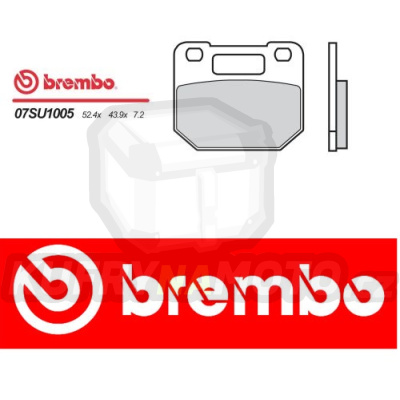 Brzdové destičky Brembo SUZUKI RG GAMMA 80 r.v. Od 88 - 93 směs Originál Přední