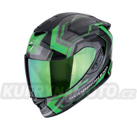 Moto přilba SCORPION EXO-1400 EVO II AIR LINART černo/zelená