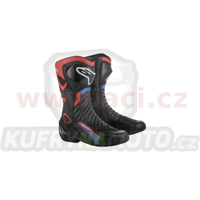 boty S-MX 6 HONDA kolekce, ALPINESTARS (černá/červená/modrá/bílá) 2024