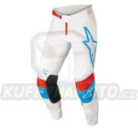 kalhoty TECHSTAR QUADRO, ALPINESTARS (bílá/modrá neon/červená)