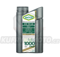Motorový olej YACCO VX 1000 FAP 5W40, 1 L