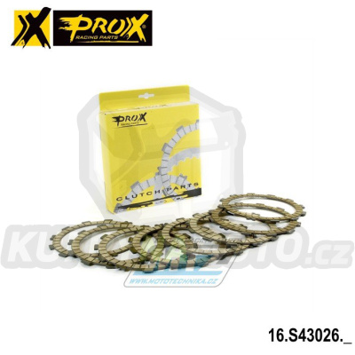 Lamely spojkové třecí (s obložením) Prox 16.S43026 - Suzuki RMZ250 / 05-06 + Kawasaki KXF250 / 05