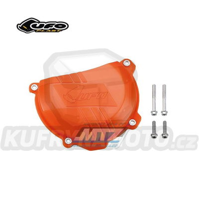 Kryt spojkového víka UFO KTM 250SXF / 13-15 + 350SXF / 11-15 + 250EXCF / 14-16 + 350SXF / 11-15 + 350EXCF / 12-16 + 350 Freeride / 12-17 + Husqvarna FC250+FC350+FE250+FE350 + Husaberg FE250+FE350 - oranžový