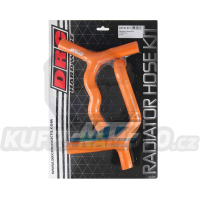 Hadice chladiče DRC RADIATOR HOSE KIT - DRC D47-01-817 - KTM 85SX / 04-12 - oranžové (sada 2ks)