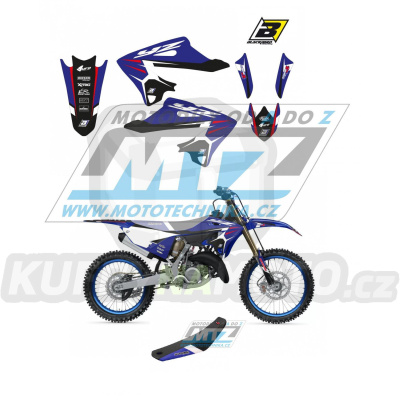 Polepy s potahem sedla (sada polepů a potah sedla Dream) - Yamaha YZ125+YZ250 / 22-23 - typ polepů Dream4