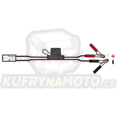 prodloužený kabel s klipy typu "krokodýl", OXFORD (konektor standard, délka kabelu 0,5 m)