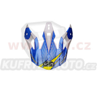 kšilt pro přilby X1.9 a X1.9D, ZED (bílá/modrá/žlutá fluo/černá)