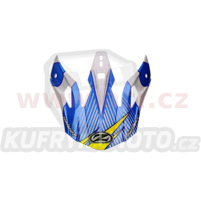 kšilt pro přilby X1.9 a X1.9D, ZED (bílá/modrá/žlutá fluo/černá)