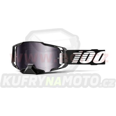 brýle ARMEGA Black, 100% (stříbrné chrom plexi s čepy pro slídy)