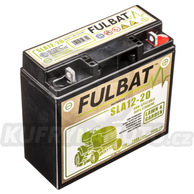 baterie 12V, SLA12-20, 20Ah, 180A, bezúdržbová MF AGM, 182x77x168 FULBAT (aktivovaná ve výrobě)
