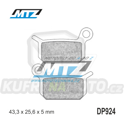 Destičky brzdové DP924-FM - MTZ směs Offroad Profi