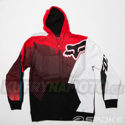 Mikina pánská FOX Zip Hoody Flight červená