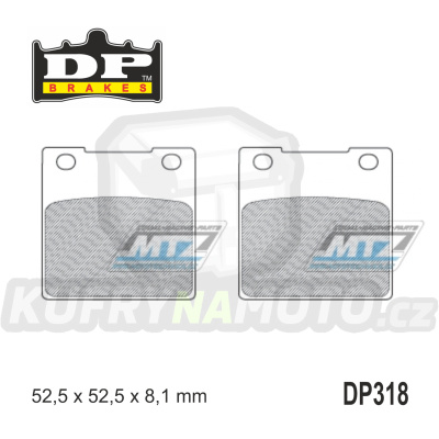 Destičky brzdové DP318 - DP BRAKES směs Premium Sinter OEM