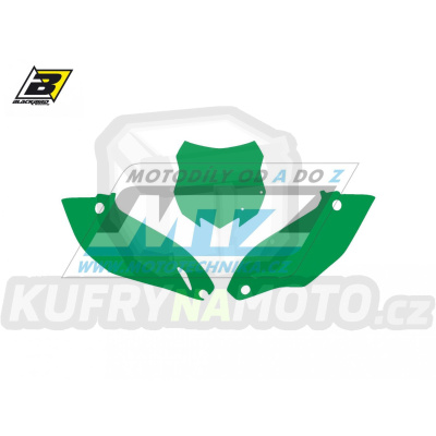 Polepy číslových tabulek (vystřižené) - Kawasaki KXF250 / 13-16 + KXF450 / 13-15 - barva zelená