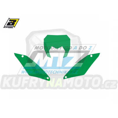 Polepy číslových tabulek (vystřižené) - Sherco SE-R+SEF-R / 17-23 - barva zelená